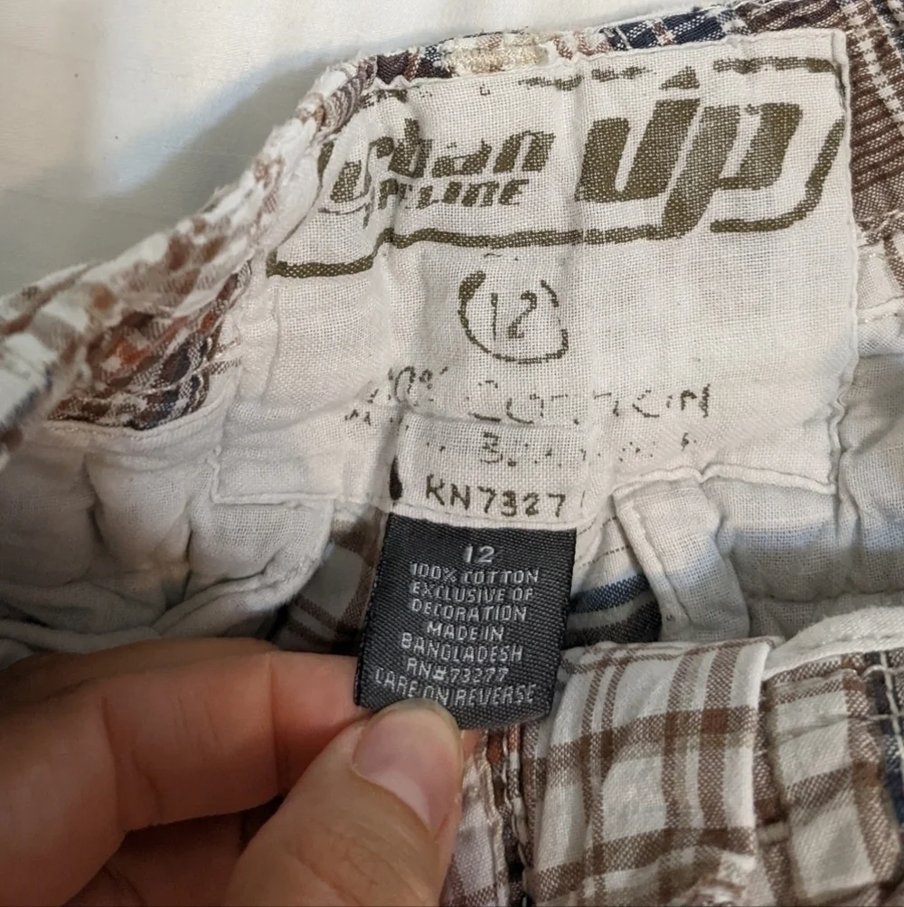 Urban Pipeline UP patchwork style shorts size 12